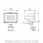 6W LED Sensor light