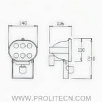 6W LED Sensor light