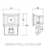 10W LED Sensor light